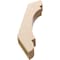 Ekena Millwork 3-inch W x 16-inch D x 22-inch H Olympic Rough Cedar Woodgrain TimberThane Knee Brace, Primed BRCUR03X16X22OLYRCPR - alternate 6